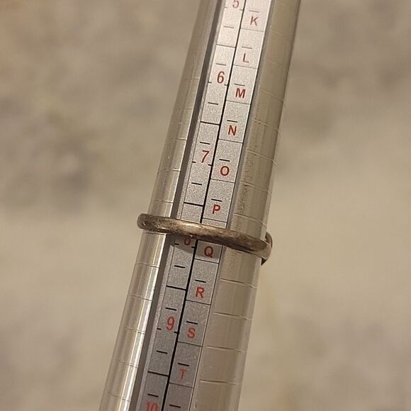 3 Lot Bundle Navajo Native American Sterling Silver Mother Pearl Onyx Coral Ring - Picture 6 of 11